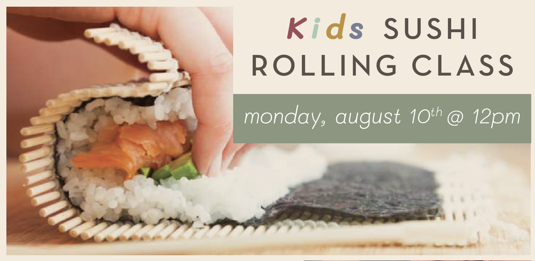 Kids Sushi Rolling Class