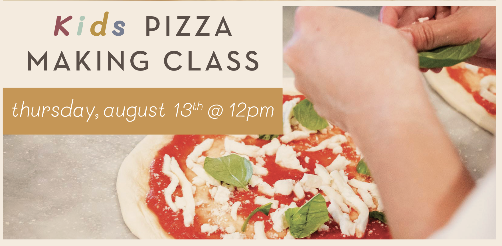Kids Pizza Making Class